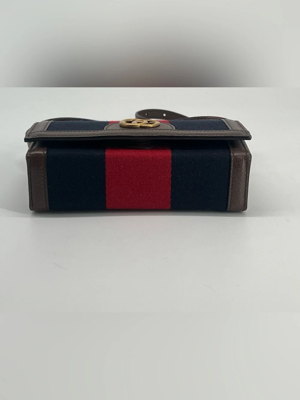 Gucci Web Mini Bag Red/Blue Canvas Crossbody Bag - Picture 5 of 10
